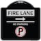 Signmission Fire Lane No Parking Heavy-Gauge Aluminum Architectural Sign, 18" x 18", BS-1818-24011 A-DES-BS-1818-24011 - alternate 1